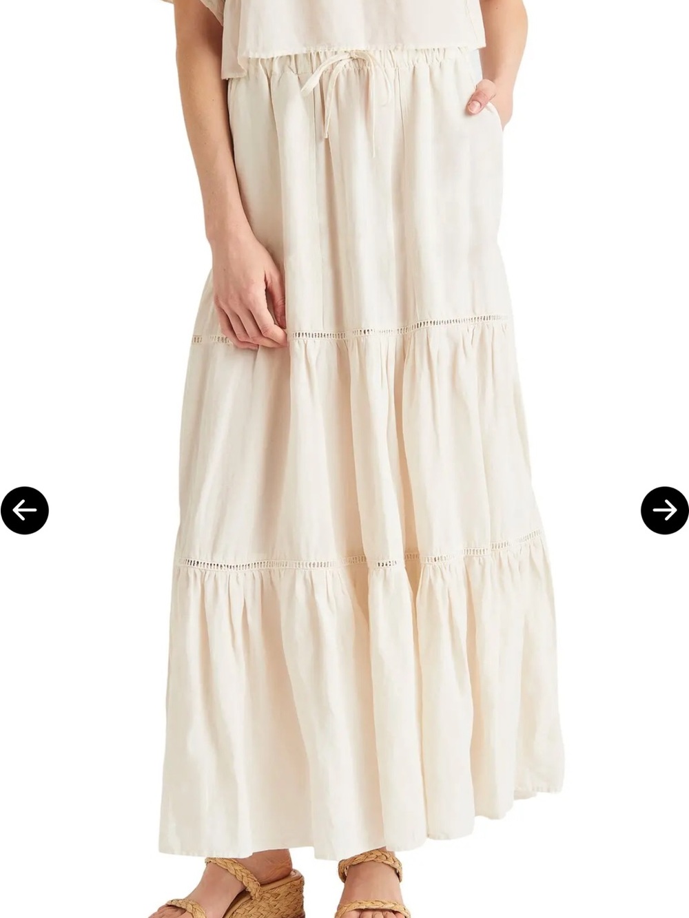 Splendid Collection Jacqueline Tiered Maxi Skirt
